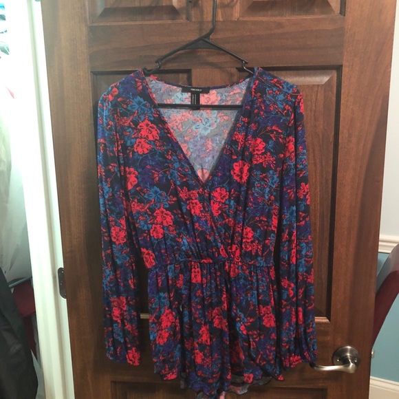 Forever 21 Floral Romper - Picture 2 of 3